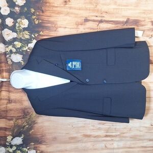 NWT Men's Stafford 40 Long blue pinstrip suit jacket
